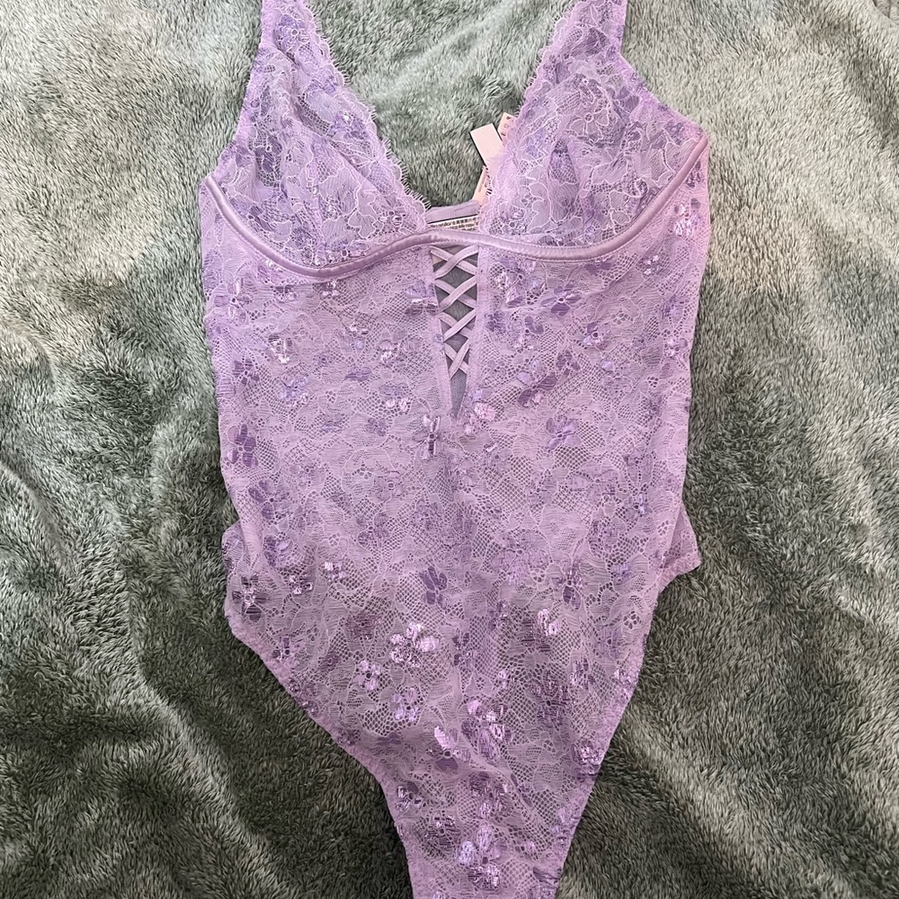 Victoria's Secret Purple Lace Chemise